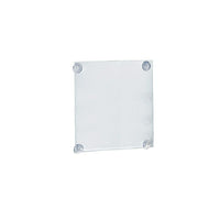 Azar Displays 14" x 8.5" Acrylic Sign Holder with Suction Cups, Clear, 2 Pack (106606)-Acrylic