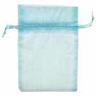JAM Paper Sheer Bags - Small - 4" x 5.5"- Baby Blue - 96 Pack-Color: Baby Blue small sheer bag