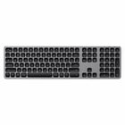 Satechi Bluetooth Wireless Keyboard for Mac - Space Gray-Aluminum Bluetooth Keyboard