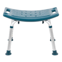 Flash Furniture HERCULES Series Adjustable Navy Bath & Shower Chair with Non-slip Feet-Medical Grade Shower Chair
