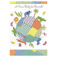 Rosedale 5-1/2" x 8" A New Baby To Cherish Greeting Cards And Envelopes, 12 Pack (15213)-Printed on premium uncoated card stock