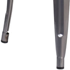 Flash Furniture 30" High Backless Clear Coated Metal Barstools with Square Wood Seat - 4 Pack-500 lb. Weight Capacity