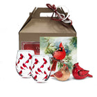 Dolce & Gourmando Cardinal Gift Set-Exquisite Ceramic Cardinal Salt & Pepper Shakers Crafted with intricate detailing and a rich texture, these shakers bring the beauty of cardinals to your dining table. Stemless Wine Glasses with Cardinal Designs. Sip your favorite vintage from these elegant, clear wine glasses featuring charming cardinal motifs. Cardinal-Designed Paper Napkins that elevate your dining experience adorned with cardinal-inspired designs.