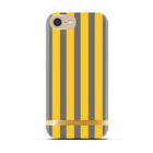 Richmond and Finch - Étui satiné classique pour iPhone 5/5s/SE, rayures moutarde (IP5-095)-Fini mat soyeux