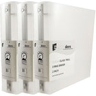 JAM Paper Plastic 3 Ring Binder, 2 Inch, Clear, 3 Pack (820T2clg)-Size: 2"