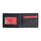 Champs Hunter Leather RFID Blocking Centre-Wing Wallet in Gift Box -  Black-RFID protection