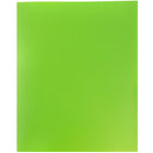 JAM Paper Plastic POP Two Pocket Folder, Lime Green, 12 Pack (86524ligrdg)-Finish: smooth
