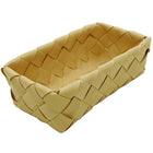 Cathay Importers Resin Rect Basket, Natural, 3/Pack-Natural Colour; Woven resin material