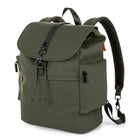 Bugatti Edition 22 Backpack - Vegan Leather - Khaki (BKP2267BU-Khaki)-Khaki waterproof/Weather-Resistant rubberized vegan leather