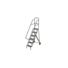 Tri-Arc Roll & Fold Rolling Ladder, 6 Step, 66" Height, Perforated (KDRF106166)-Frame Material: Steel