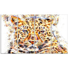 Designart Fetching Feline Large Animal Canvas Artwork, (PT2357-271)-Print