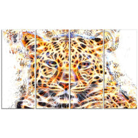 Designart Fetching Feline Large Animal Canvas Artwork, (PT2357-271)-Print