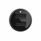 Belkin 24W Dual USB-A Car Charger With 3' A-Ltg Cable-Compatible with any device that uses a USB-A cable