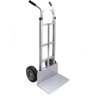 Kleton Knocked Down Hand Truck, Dual Handle, Aluminum, 52" Height, 500 Lbs. Capacity (MN032)-Capacity: 500 lbs.