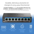 D-Link 8-Port Multi-Gigabit Unmanaged Switch-IGMP Snooping optimizes multicast data streams for bandwidth-intensive applications