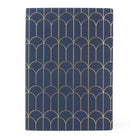 Staples Suede Journal - Navy - 6" x 8"-Suede Soft cover - Navy