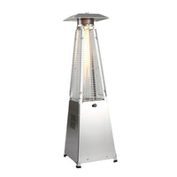 Zen Temp® – Chaufferette de patio en tube de verre 4 côtés, pour surface de table (ZT-PHT-200-SS)-Carburant : propane