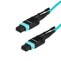 StarTech MPO/MTP Fiber Optic Cable with OM3, 40Gb and Push/Pull-Tab, 10 m/30 ft. (MPO12PL10M)-Interface between different networking devices at varying speeds
