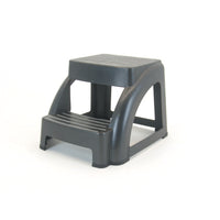 Mistral Ultra Safe 2 Step - 13" H x 15.62" W x 18.5" D - Charcoal-2 step stool