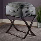 Winsome Wood Scarlett Luggage Rack, Cappuccino (40620)-Dims when folded 26.54"W x 3.58"D x 26.82"H