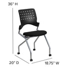 Flash Furniture HERCULES Series Ladder Back Mahogany Wood Restaurant Chair - Black Vinyl Seat - 2 Pack-Made In Taiwan