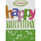 Rosedale Greeting Card, Happy Birthday, Abstract-Printed on premium coated card stock