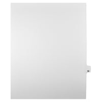 Mark Maker Legal Tabs - Letter Size - White - 1/25th cut - 25 tabs per package - 5 packages Pack - Number 93-White Single Tabs