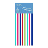 MillBrook Studio Printed Tissue, Muluticoloured Stripes, 12 Pack (93018)-Tissue Paper