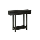 Brassex 10341 Console Table with Storage Drawer, 36 x 11 x 34, Dark Cherry-Sleek and compact design