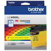 Brother Genuine LC406XLYS High-Yield Yellow Ink Cartridge-Professional colour inkjet print quality you can consistently rely on for up to 5,000 pages