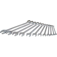 Gray Tools 12 Piece 6 Point SAE, Mirror Chrome, Combination Wrench Set, 1/4"-15/16"-Contains Sizes: 1/4", 5/16", 3/8", 7/16", 1/2", 9/16", 5/8", 11/16", 3/4", 13/16", 7/8", 15/16".