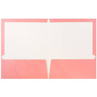 JAM Paper Glossy Two Pocket Presentation Folders, Baby Pink, 100 Pack (31225348D)-Size: 9" x 12"