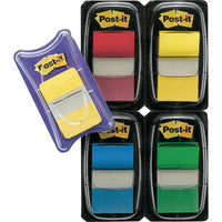 Post-it Flags, 1" Wide with Bonus Durable Tabs, Assorted Colours, 225 Pack-Ideal for marking, tabbing, highlighting, colour coding and indexing important information