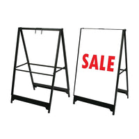 Futech Heavy Duty Metal A-Frame, 24"W x 36"H, Black (AFRAME093)-Frame size: 24"W x 36"H, Full height: 40-1/2"H