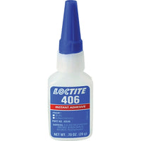 Loctite Prism 406 Instant Adhesive, Clear, Bottle, 0.7 Fl. Oz. - 3 Pack-Colour: Clear
