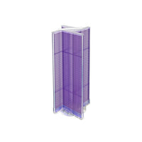 Azar Displays Plastic Pegboard Pinwheel Unit, 13.5" x 44", Purple (700444-PUR)-Made from plastic pegboard
