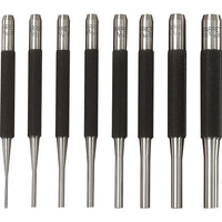Starrett Drive Pin Punches - 1/8" Dia. - 12 Pack-Overall Length: 4"