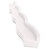 Flash Furniture HERCULES Alon Melrose LeatherSoft Reception Configuration - 7 Pieces - White-Contemporary Reception Set