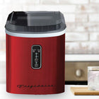 Frigidaire Stainless Steel Ice Maker - Stainless Steel - Red-Exterior drain ensures easy use