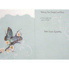 Rosedale 5-1/2" x 8" Wishing You Comfort And Peace Sympathy Greeting Cards And Envelopes, 12 Pack (17504)-Card shop quality greeting cards