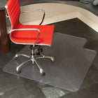 Staples Hard-Floor Chair Mat - 36" x 48"-Lip shape for extended under desk coverage