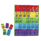 Learning Resources Rainbow Calculators & Storage Chart - Multicolor-Add color to math lessons with this set of 30 rainbow-approved elementary calculators!