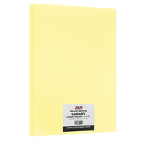 JAM Paper Vellum Bristol Tabloid Cardstock, 11 x 17, 67 lb. Canary, 50 Pack (16932832)-Colour: Canary 67 lb. Cover