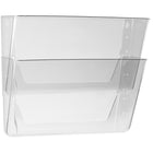 Storex Wall Files - Letter Size - Clear - 12 Pack - 6 Sets of 2-Rounded edges won't snag or tear paper