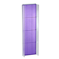 Azar Displays Pegboard Powerwing Display, 60" x 16.75", Purple (700356-PUR)-Made from pegboard