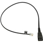 Jabra Quick Disconnect to Modular RJ Extension Cord (8800-00-25)-Quick Disconnect to RJ9 Straight Cord