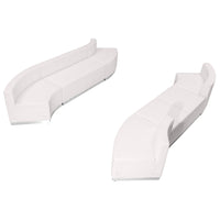 Flash Furniture HERCULES Alon Melrose LeatherSoft Reception Configuration, 7 Pieces, White-Contemporary Reception Set