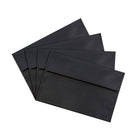 JAM Paper Enveloppes A7 format livret avec fermeture gommée, 5 1/4 x 7 1/4 po, noir, 1000/paquet-Fermeture : gomme
