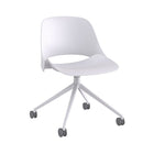 Humanscale Trea Office Chair with Casters - White-Engineered with a unique solid state recline mechanism that offers the sitter 12 degrees of movement