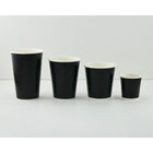 Tannex Double Wall Diamond Paper Coffee Cup, 12oz/360ml, Black-8.5cm width x 11cm height